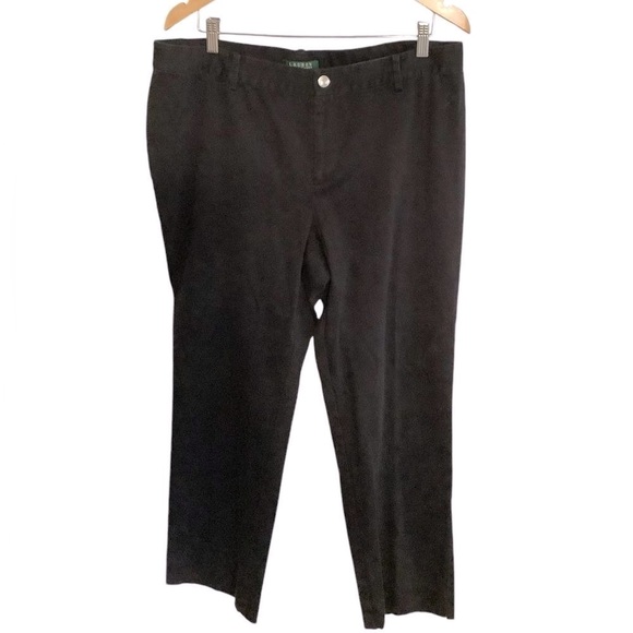 Lauren by Ralph Lauren black straight leg pants size 14W - Picture 1 of 5
